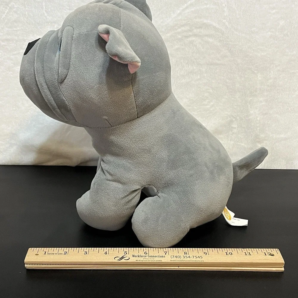 Shar-Pei Sharpei Plush English BullDog Wrinkles Stuffed Animal Stitched Eyes 11